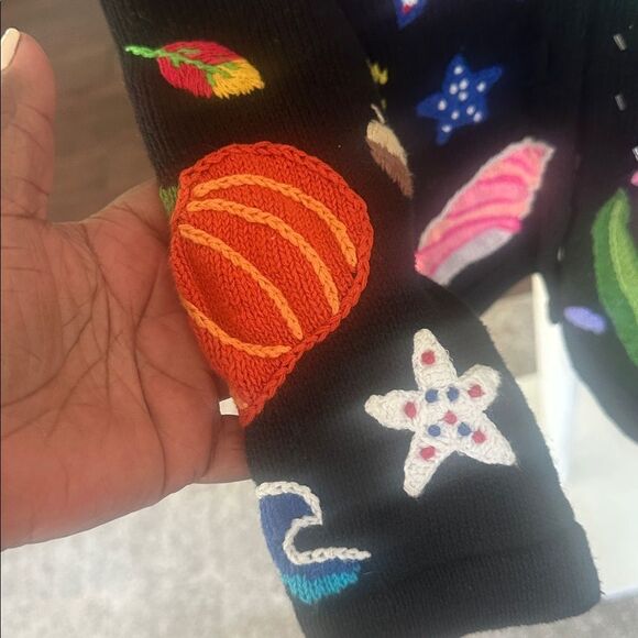 Design Options by Philip & Jane Gordon Novelty Cardigan Sweater L - Picture 5 of 9